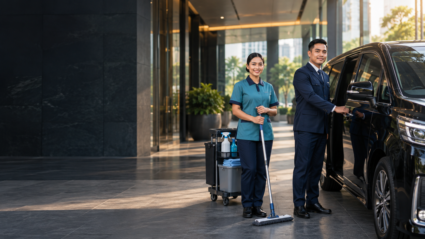 Tenaga driver dan cleaning service profesional BAP